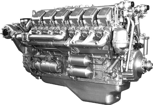 Двигатель ЯМЗ с индивидуальными головками 240НМ2-1000186